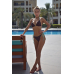 Fendi Blue Strip Brown Two Pieces