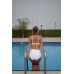 Beachwear Prada Business Woman White Two Pieces