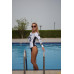 Dolce Gabbana Blue-White One Piece